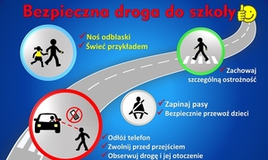 plakat akcji Bezpieczna droga do szkoły