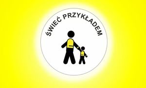 plakat promujący akcję Świeć przykładem-bądź widoczny