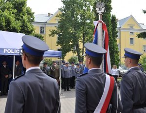 poczet sztandarowy - zdjęcie z tyłu