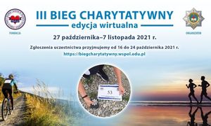 plakat III biegu charytatywnego