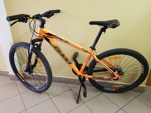 pomarańczowy rower