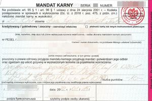mandat karny za przekroczenie prędkości 2500 złotych