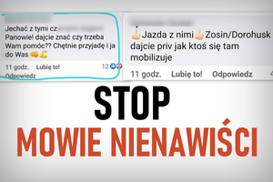 stop mowie nienawiści na tle wpisów w komentarzach