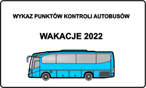 rysunek autobusu i napis wykaz punktów kontroli