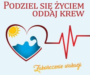 plakat akcji honorowego krwiodawstwa podziel się życiem oddaj krew