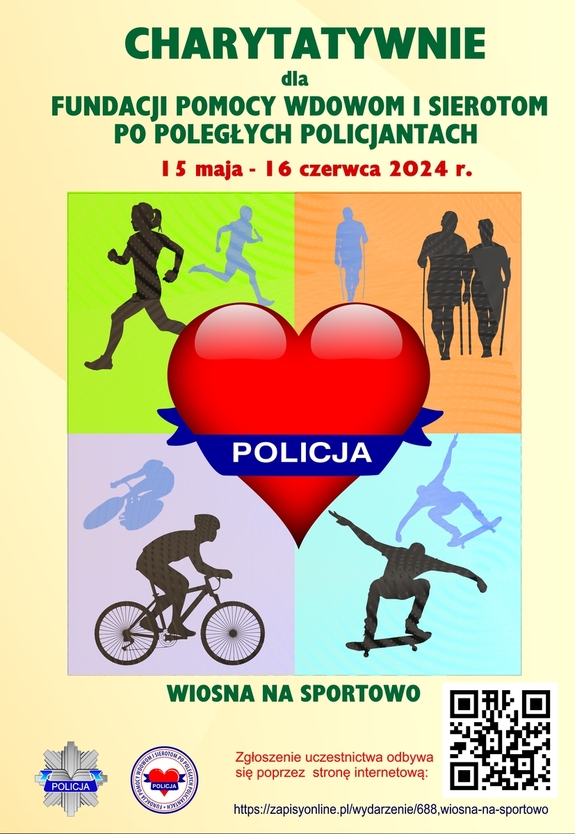 plakat akcji Wiosna na sportowo