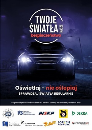 plakat twoje światła nasze bezpieczeństwo