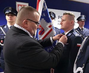 odznaczenie Komendanta Powiatowego Policji w Puławach   foto. Sławomir Kłak