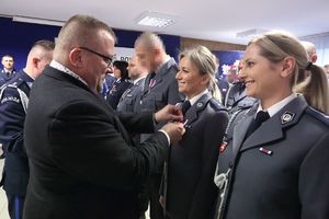 odznaczenie dla policjantki  foto. Sławomir Kłak