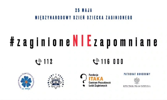 plakat zaginione nie zapomniane