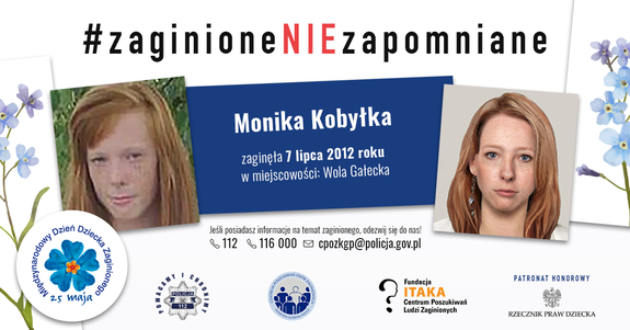 Wizerunek zaginionej Moniki