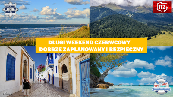 kolaż zdjęć z turystycznych miejscowości