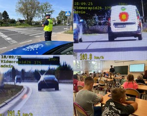 kolaż zdjęć z działań ROADPOL Safety Days