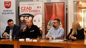 kominiarz z mikrofonem