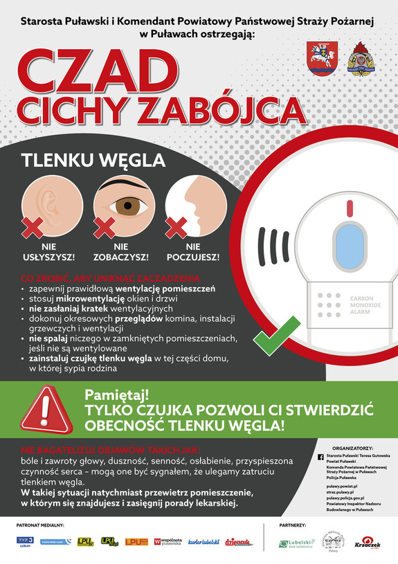 plakat akcji czad cichy zabójca