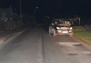 samochód przy drodze