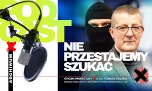 Plakat informujący o udostępnionym audiobooku