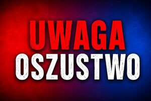 plansza z napisem uwaga oszustwo