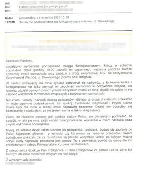 podziękowanie