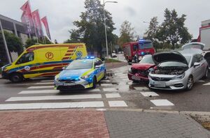 skrzyżowanie na nim wypadek
