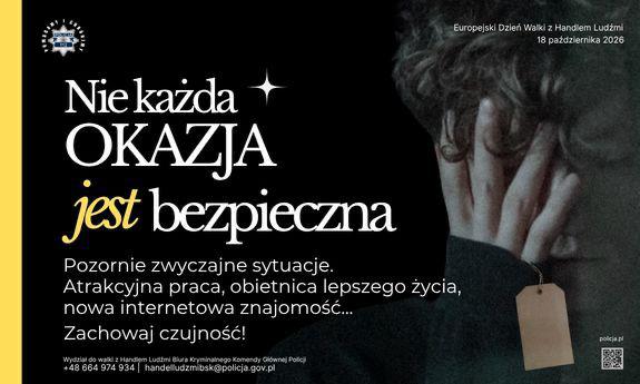 Nie każda okazja jest bezpieczna plakat akcji