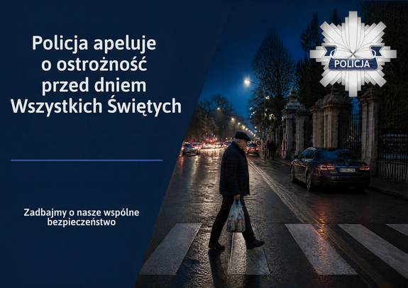 apel o ostrożność w tle pieszy przechodzący nocą po przejściu