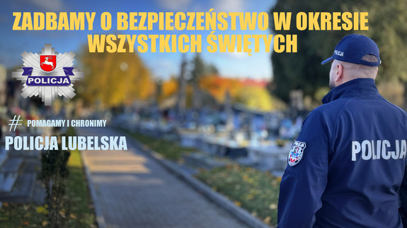 policjant na cmentarzu