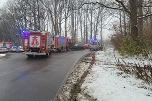 zderzenie pojazdów w powiecie puławskim