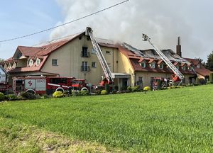 pensjonat w którym doszło do pożaru